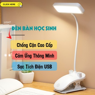 Đèn Bàn Học, Đèn Học Kẹp Bàn Led Không Dây 3 Độ Sáng Có Thể Điều Chỉnh, Cổng Sạc USB Chống Cận ATILA SHOP