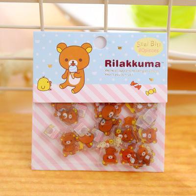 Ảnh dán đóng túi in hình các con vật dễ thương sticker chibi cute xinh xắn