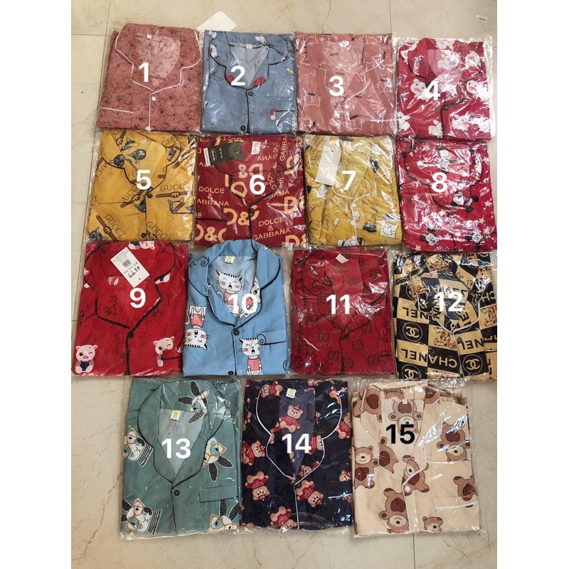 Bộ kate thái dài tay