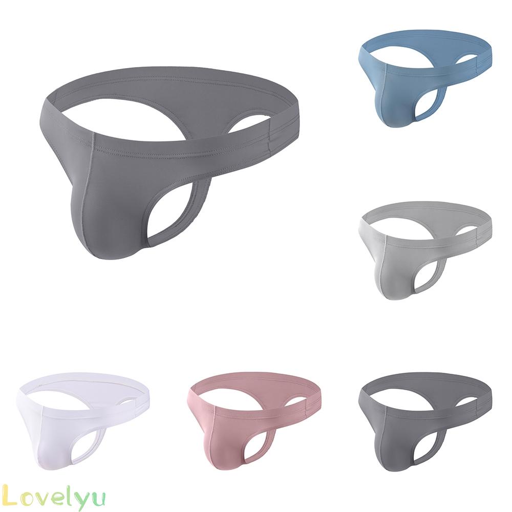 【Ready Stock】Men Briefs Modal Soft Pouch T-Shaped Thong U-Convex Underpant 1pcs Bikini@New