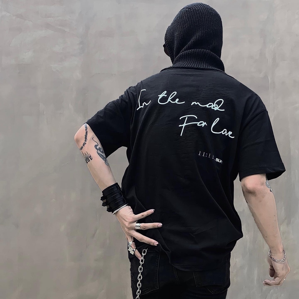 Áo thun BLVCK in 11:11- Màu đen
