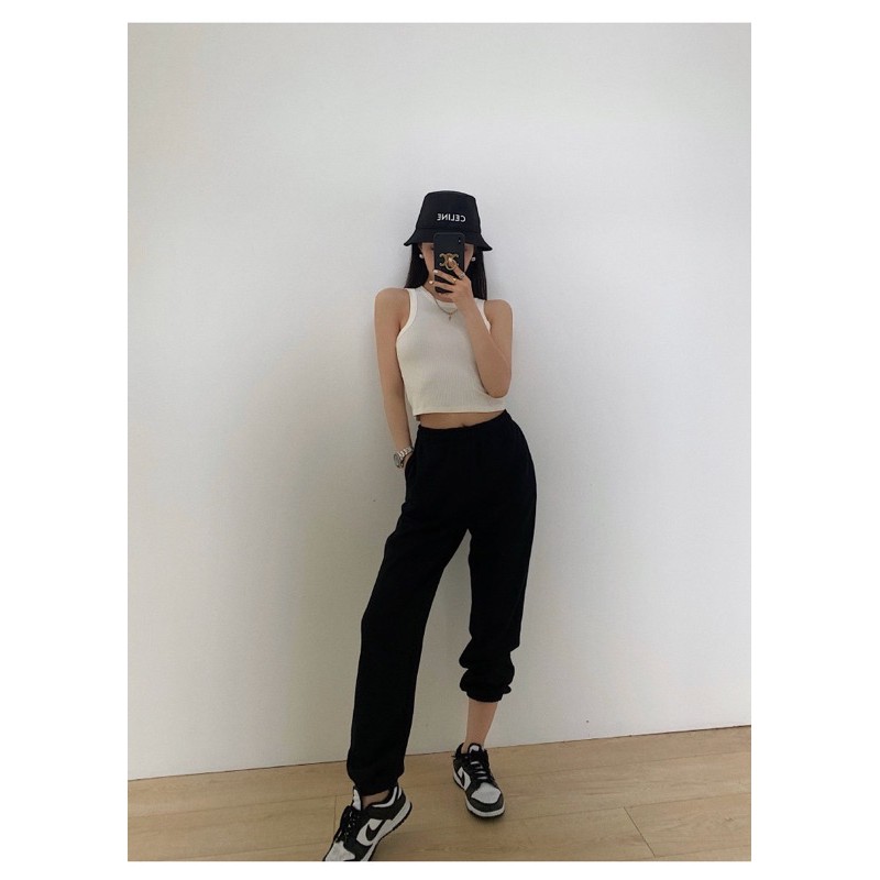 Áo Ba Lỗ Nữ Vạt Bầu, Áo Croptop Sát Nách Vạt Bầu