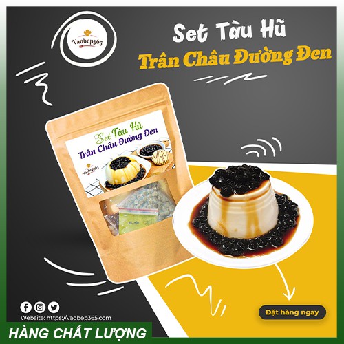 [Sỉ - Lẻ] Set nguyên liệu tàu hũ trân châu đường đen Singapore