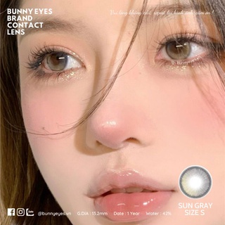 Lens Mắt Kính Áp Tròng BUNNY EYES - Sun Xám 14.2mm Size M Giãn To