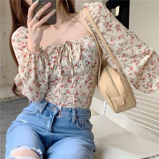 🍀 áo hoa nhí cổ vuông 🌿