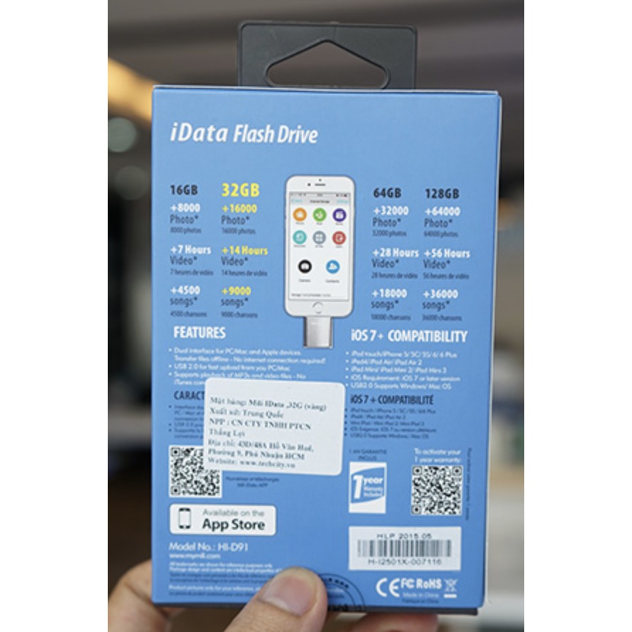 [THANH LÝ] Ổ cứng mở rộng MiLi iData Pro 32/64/128GB cho Điện Thoại - Máy Tính Bảng - HÀNG CHÍNH HÃNG | BigBuy360 - bigbuy360.vn