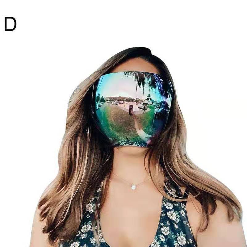 Kính chắn gió bảo hộ tráng gương cỡ lớn bằng acrylic che toàn bộ khuôn mặt oversize cho nam nữ