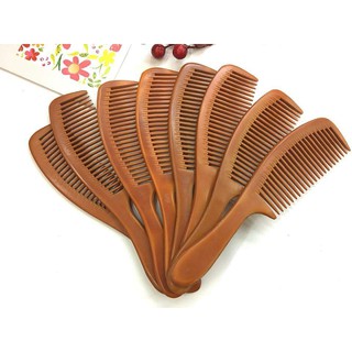 Lược gỗ phíp chuôi bầu 20.5cm Chất liệu cách điện cách nhiệt lược inox tốt nhất cho tóc