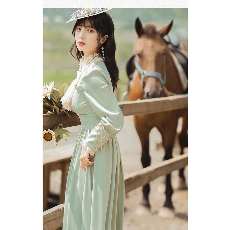 Váy tiểu thư kiểu Pháp, phong cách vintage, chất liệu dày dặn, đường may tinh xảo - Từ tiệm váy nàng Thị | BigBuy360 - bigbuy360.vn