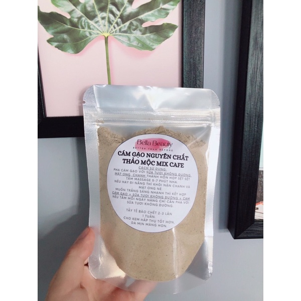 TẨY TẾ BÀO CHẾT CÁM GẠO THẢO MỘC MIX CAFE 100gram