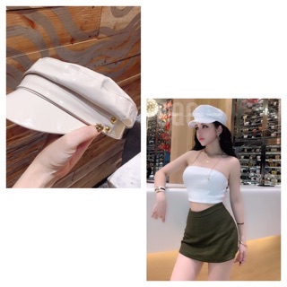 Nón Mũ Da Thuỷ Thủ - Da Bóng - Nồi - Baret