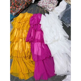 maxi tầng cổ yếm