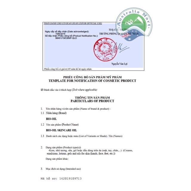 Tinh dầu giảm rạn, nứt và sẹo Bio Oil 60ml/125ml/200ml