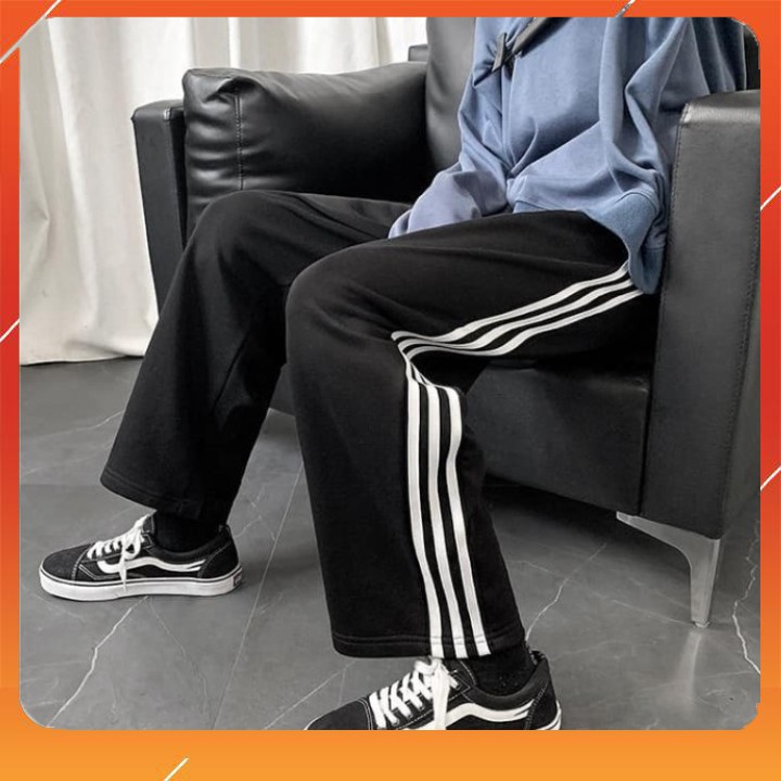 Quần thể thao 3 sọc ống rộng Unisex siêu hot | BigBuy360 - bigbuy360.vn