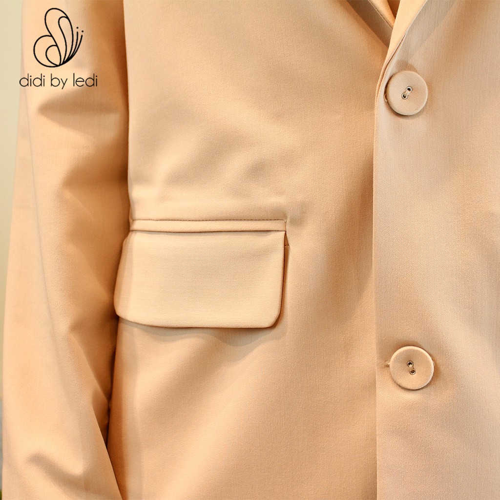 Áo Vest nữ thanh lịch, Áo Blazer DIDI BY LEDI phom rộng Hàn Quốc  vải Visco cao cấp Màu Da Nude size S M L XL - BL1123 | BigBuy360 - bigbuy360.vn