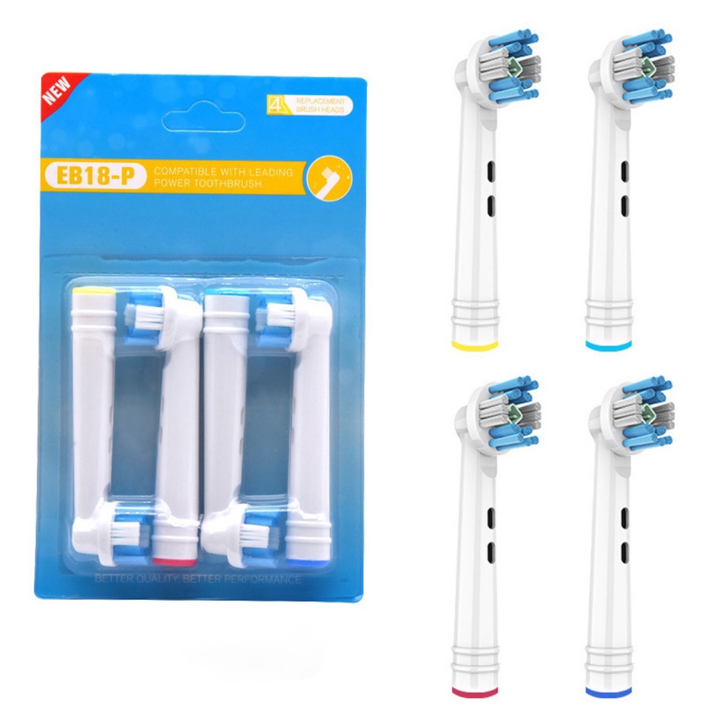 Combo 4 đầu bàn chải đánh răng điện cho máy Oral B Braun