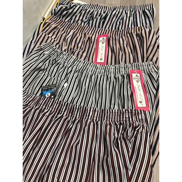 Combo 3 Quần đùi thun sọc mỏng mặc mát ở nhà