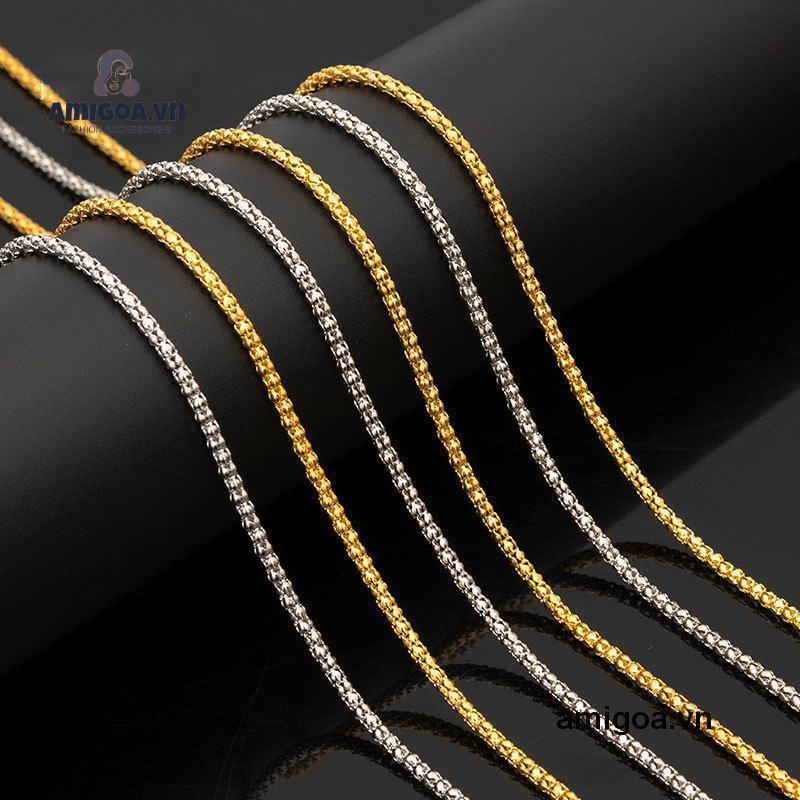 ✨✨Dây Chuyền Vòng Cổ Basic Trơn Cho Nam Nữ Màu Bạc Unisex Đơn Giản Ngầu Đẹp Chất Liệu Titan Không Gỉ