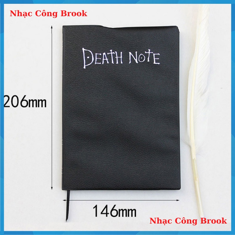 Sổ Tay Ghi Chú Death Note  Anime Manga Bìa Cứng Death Not Tặng Kèm Bút Lông