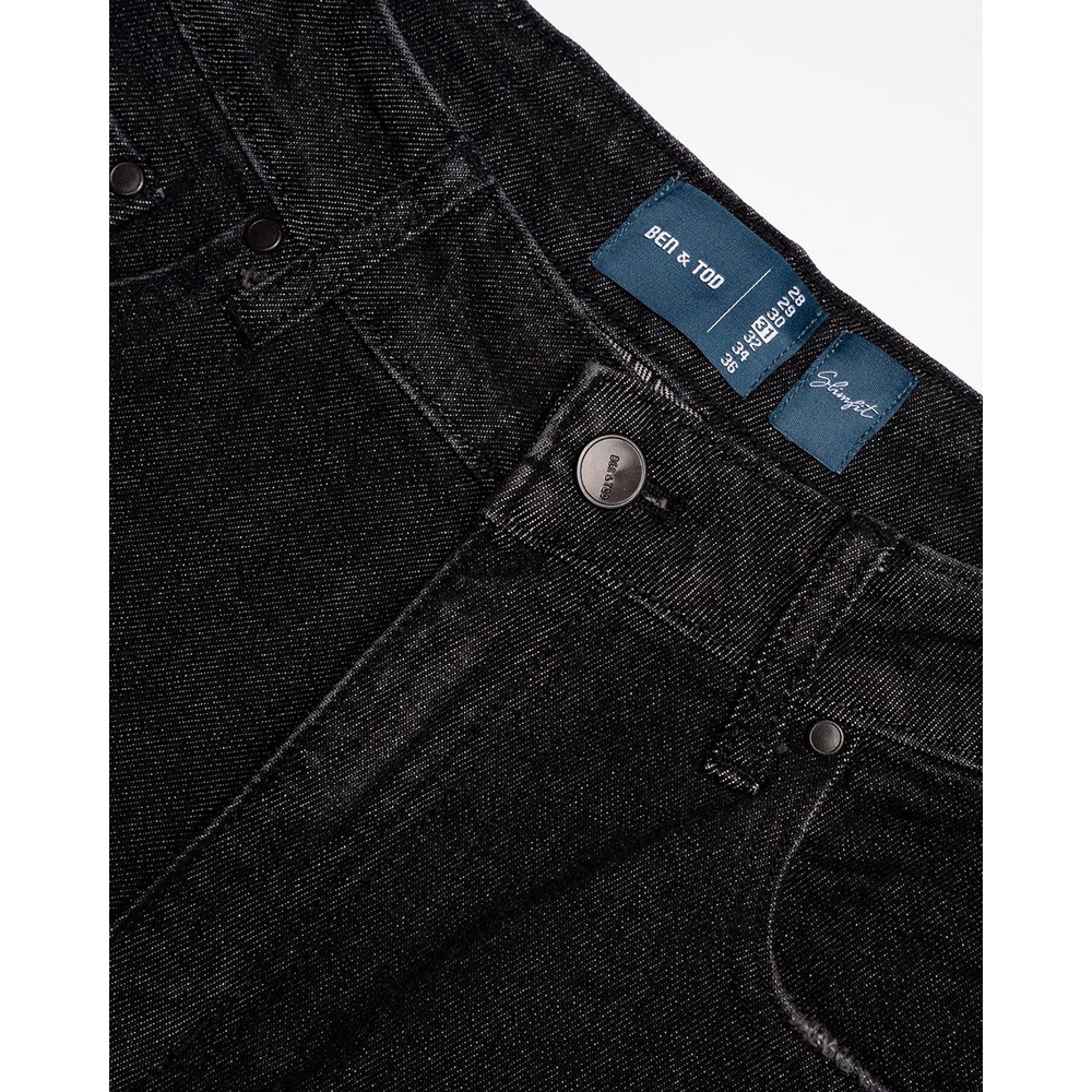 Quần jean nam BEN &amp; TOD 22007 trơn đơn giản, co giãn 4 chiều, cao cấp, dày dặn