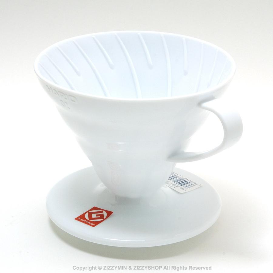 Phễu Hario nhựa trắng | 1-2 cups (size 01) và 3-4 cups (size 02)