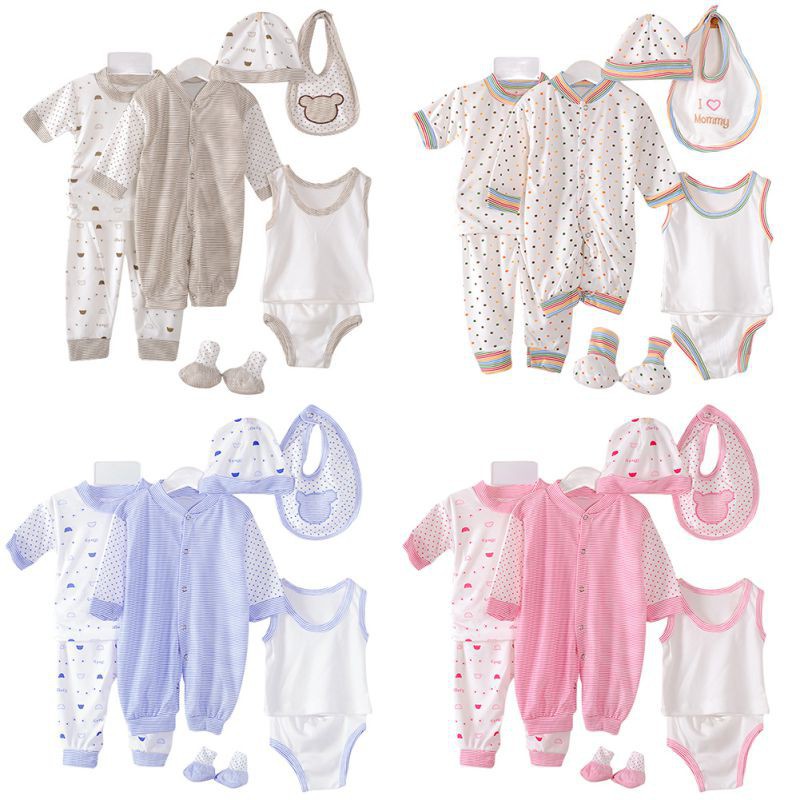 Set 8 món quần áo cho bé sơ sinh