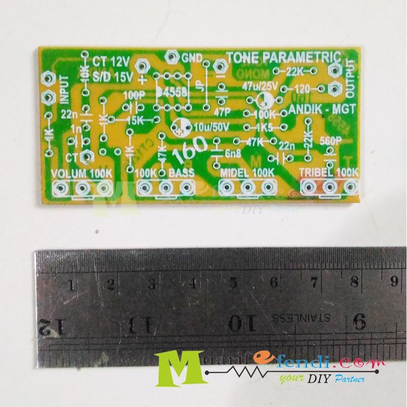 Bảng Mạch Điều Chỉnh Âm Lượng IC opAmp 4558