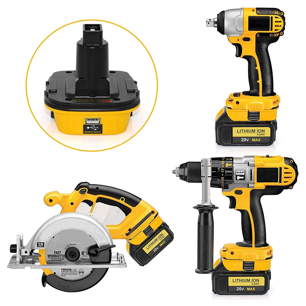 Bộ chuyển đổi pin li-ion DIYMORE 18v 1820 20v tối đa