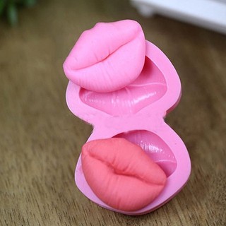 Khuôn làm bánh bằng silicon hình đôi môi 3d gợi cảm