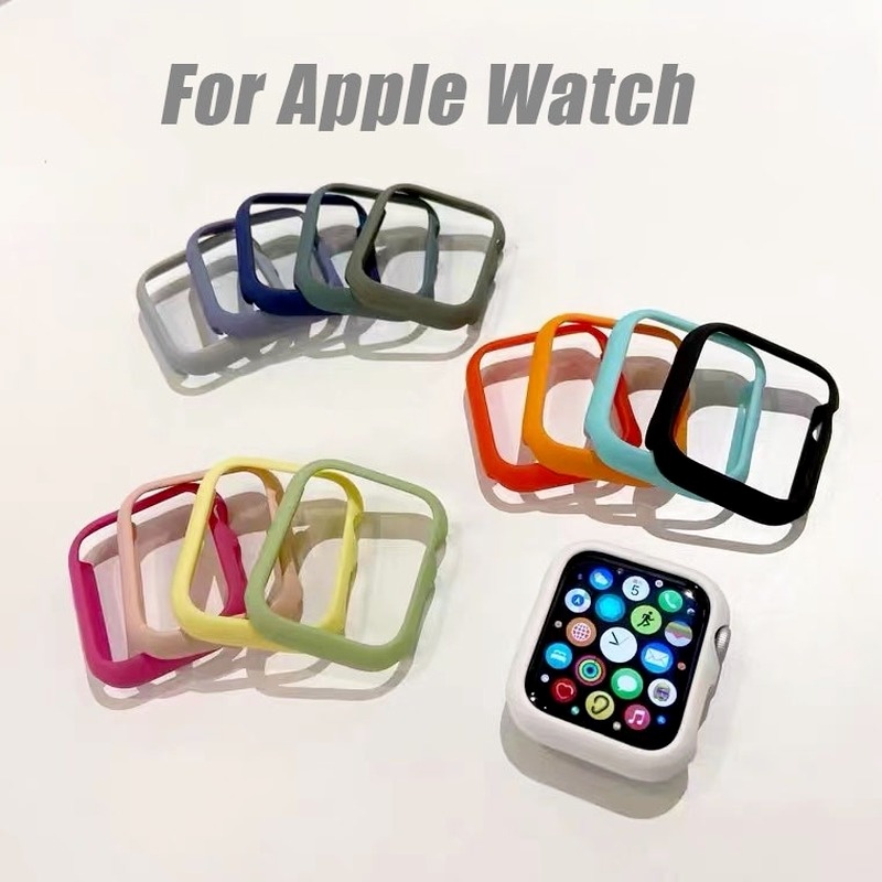 Ốp đồng hồ PC nhám cứng bảo vệ cho đồng hồ thông minh Iwatch 40mm 44mm 42mm 38mm 6 Se 5 4 3 2 1