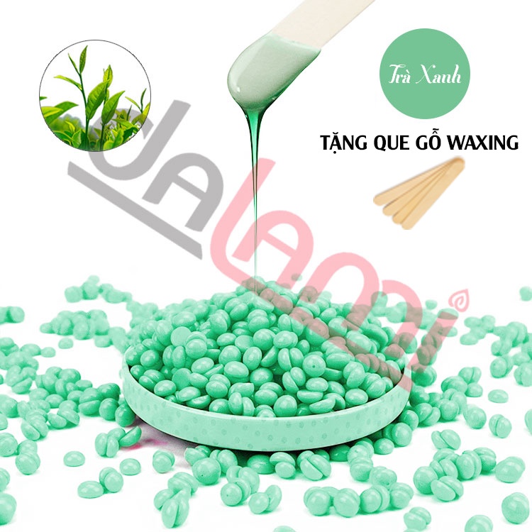 Wax bean Dalami 50 gram tẩy lông an toàn tại nhà, wax nách tay chân, tẩy lông - tặng kèm 1 que gỗ - che tên