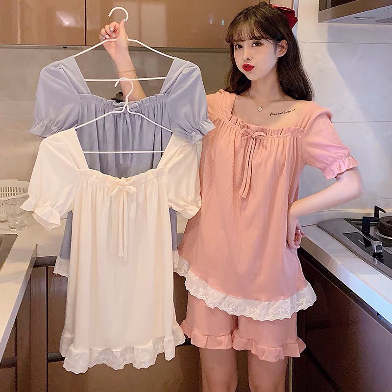 Đầm ngủ dễ thương bigsize SUNNY chất voan thoáng mát