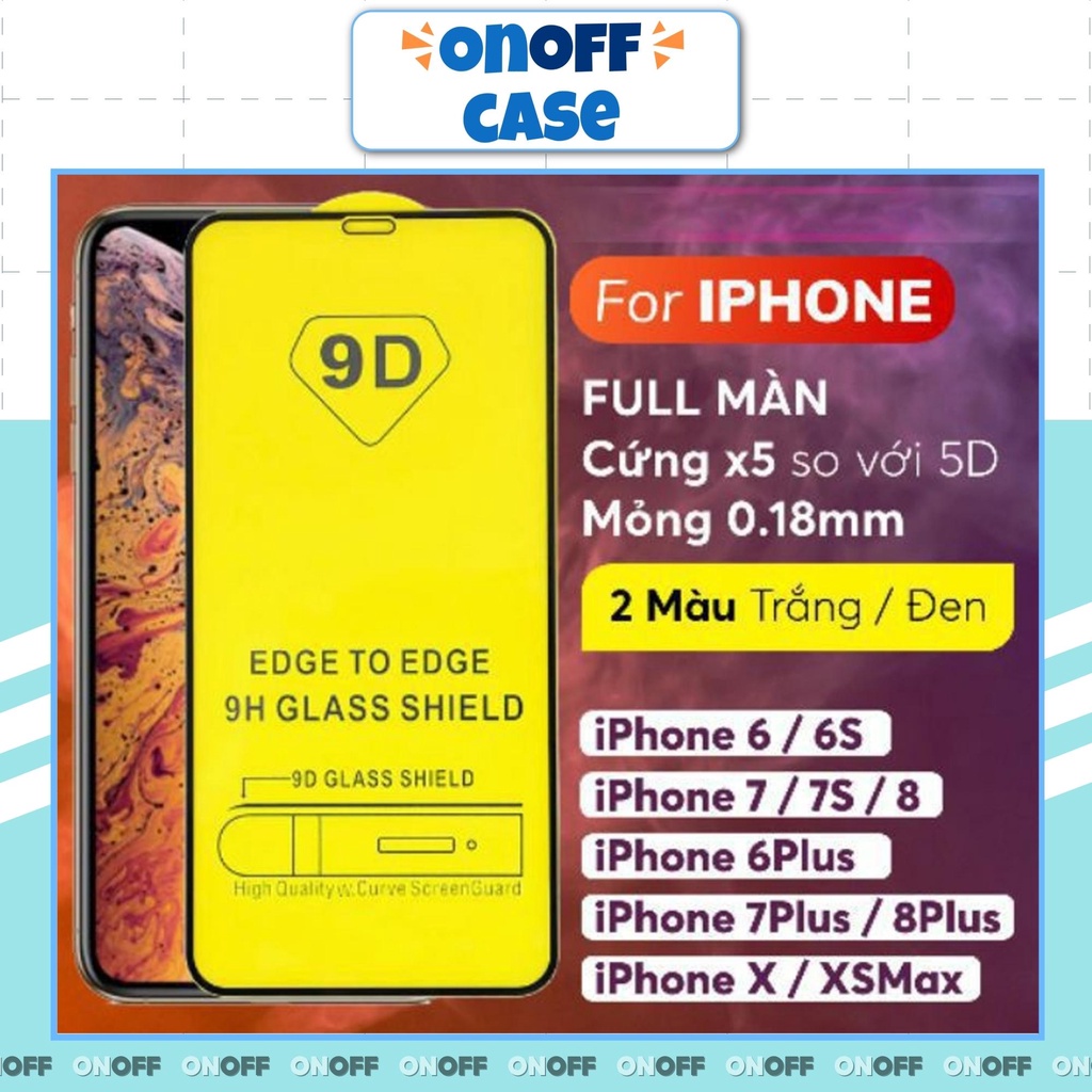 Kính Cường Lực 9d Full Màn Điện Thoại iphone 6/6plus/6s/6splus/7/7plus/8/8plus/x/xr/xs/11/12/pro/promax - DIY Shop
