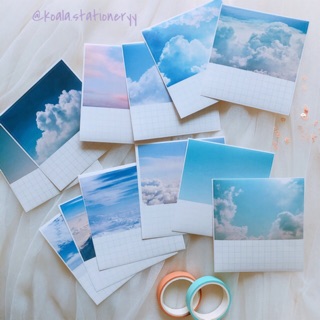 Bullet Journal sticker - Combo 12 note bầu trời