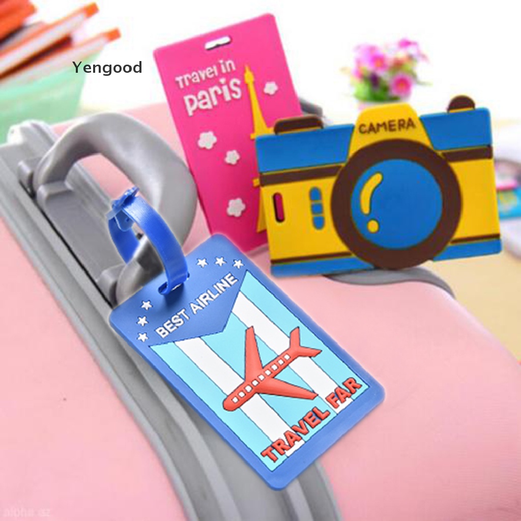 Thẻ ghi thông tin liên lạc họa tiết đáng yêu có móc treo tiện dụng