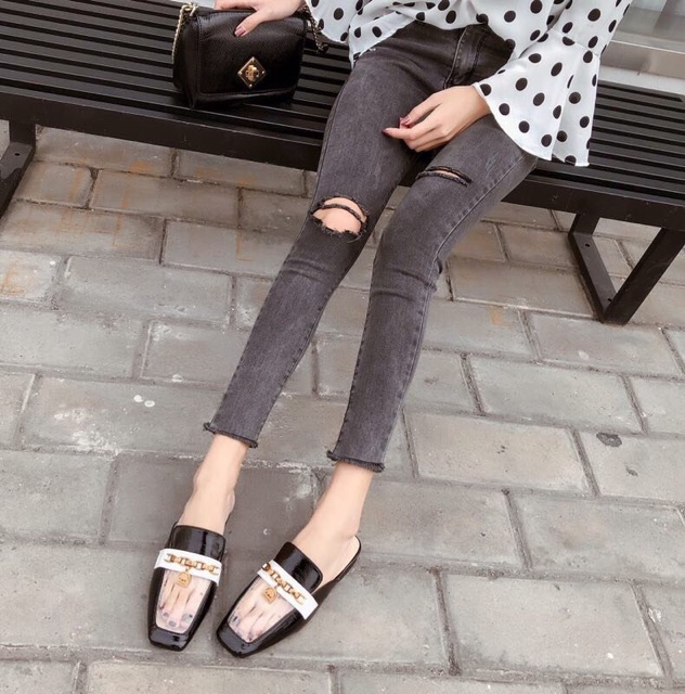 Dép sục quai xích cc ổ khoá