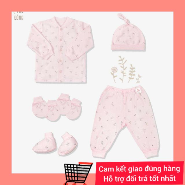 Bộ cài giữa Miomio sơ sinh thu đông cotton dày vừa Miomio Việt Nam