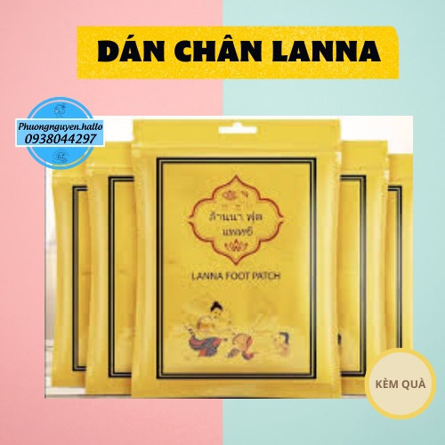 10 Miếng Dán Chân Thải Độc Lanna Foot Patch Thailand