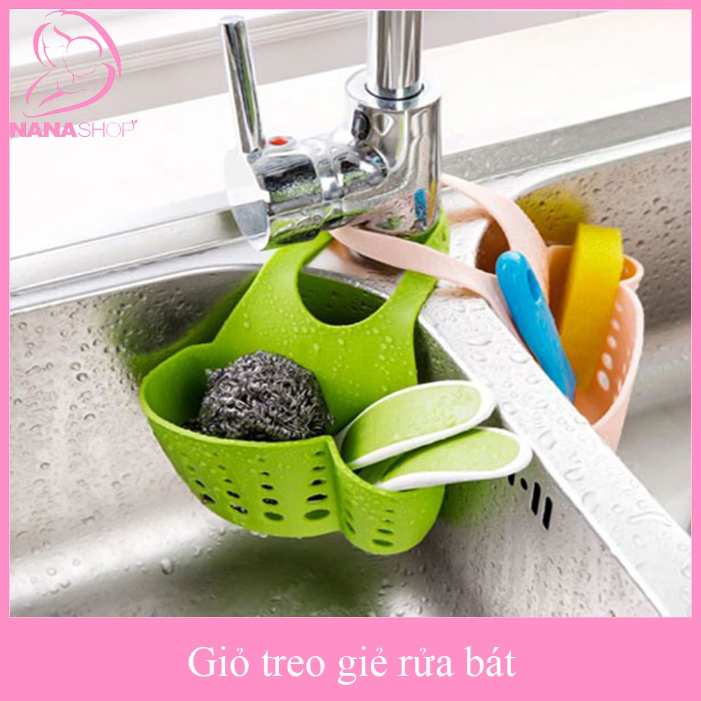 Giỏ Nhựa Treo Dụng Cụ Rửa Bát Thông Minh