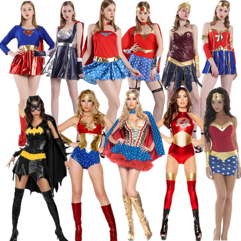 Bộ Đồ Hóa Trang Wonder Woman Batman Superman Độc Đáo Dịp Halloween