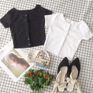 Áo crop thun