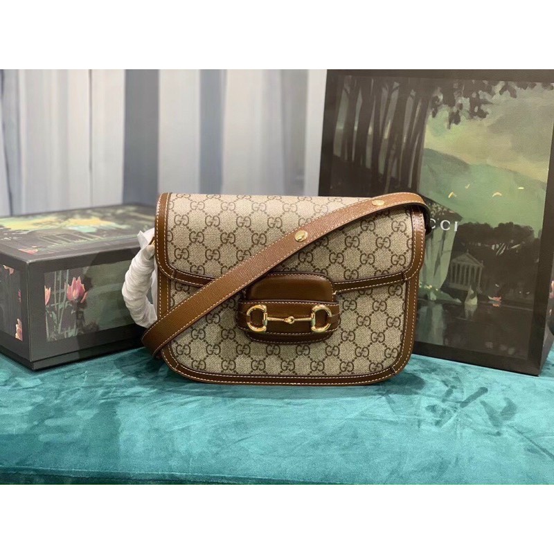 Túi gucci bầu fullbox hộp xanh