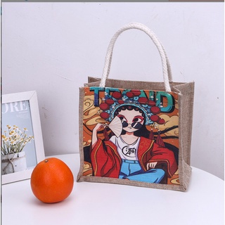 Túi tote cói mini đi biển đẹp thời trang dễ thương phong cách vintage