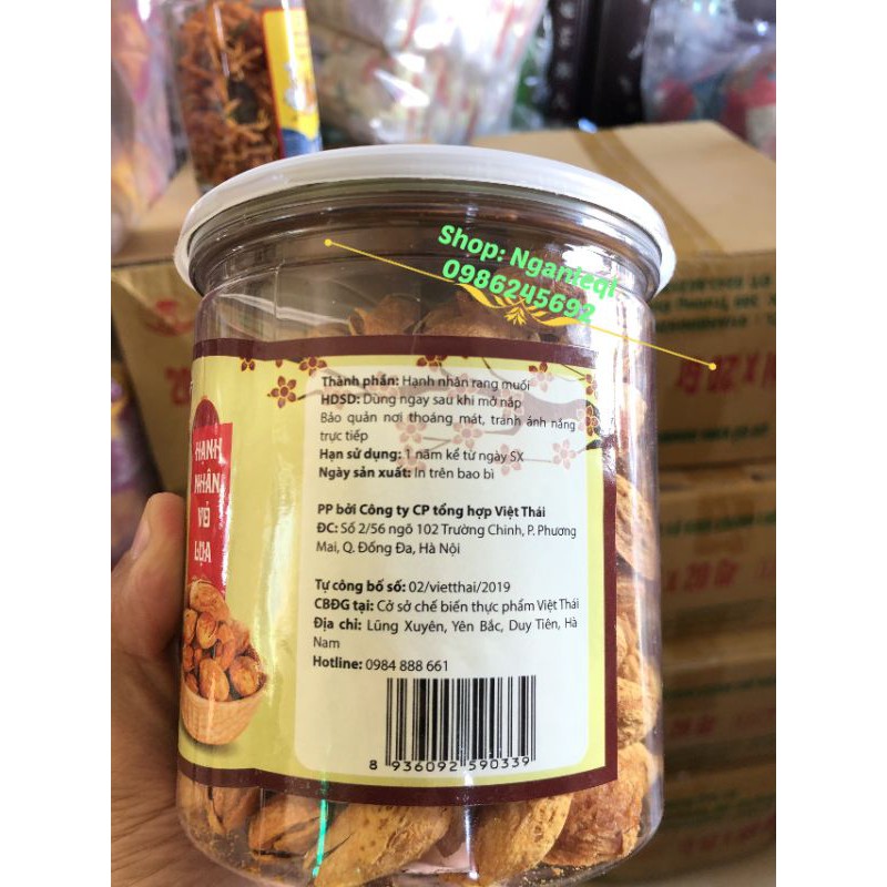 Hạnh Nhân Rang Muối Hộp 400g