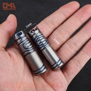 Đèn pin led,đèn rọi dã ngoại bỏ túi mini titan EDC