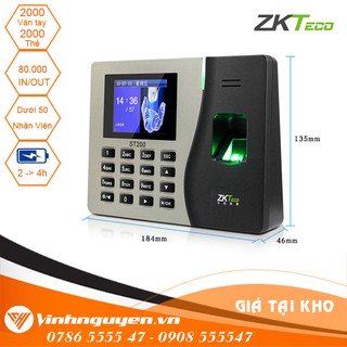 Máy chấm công vân tay ZKTeco K14B