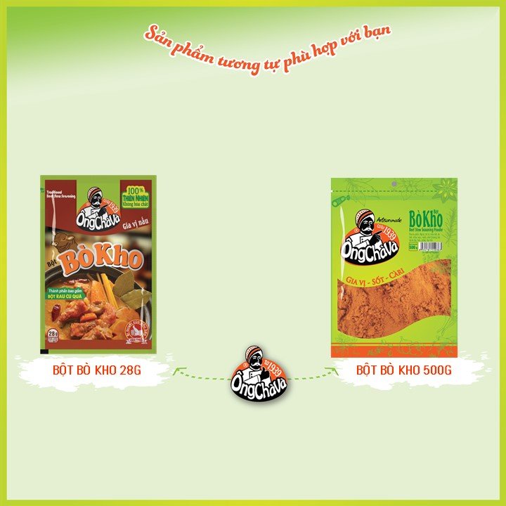 Lốc 30 Gói  Bột Bò Kho Ông Chà Và 28g (Beef Stew Seasoning Powder)