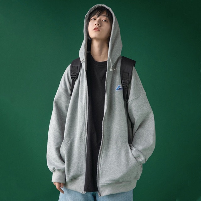 Áo nỉ khoá thêu chữ | BigBuy360 - bigbuy360.vn