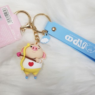 Móc khóa heo Tik Tok cầm mũi tên