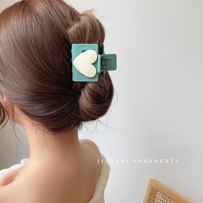 Kẹp Tóc Hình Trái Tim Dễ Thương Phong Cách Hàn Quốc Thời Trang Mùa Hè Cho Nữ